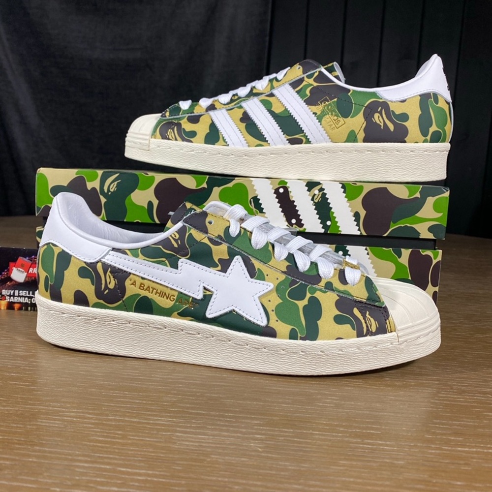 Adidas Superstar X Bape ABC Camo “Green”